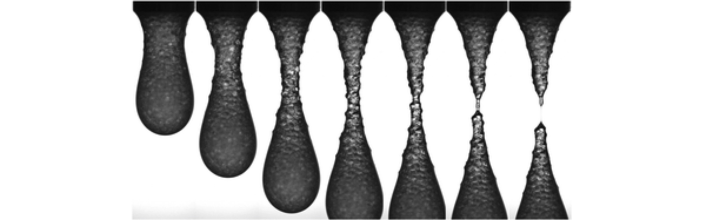 Soft Matter Pinch-Off Polydisperse