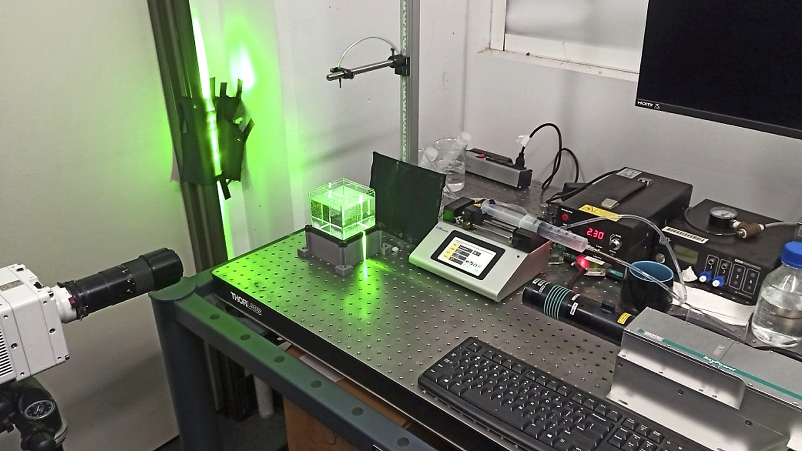 Bench-scale experiments in the lab