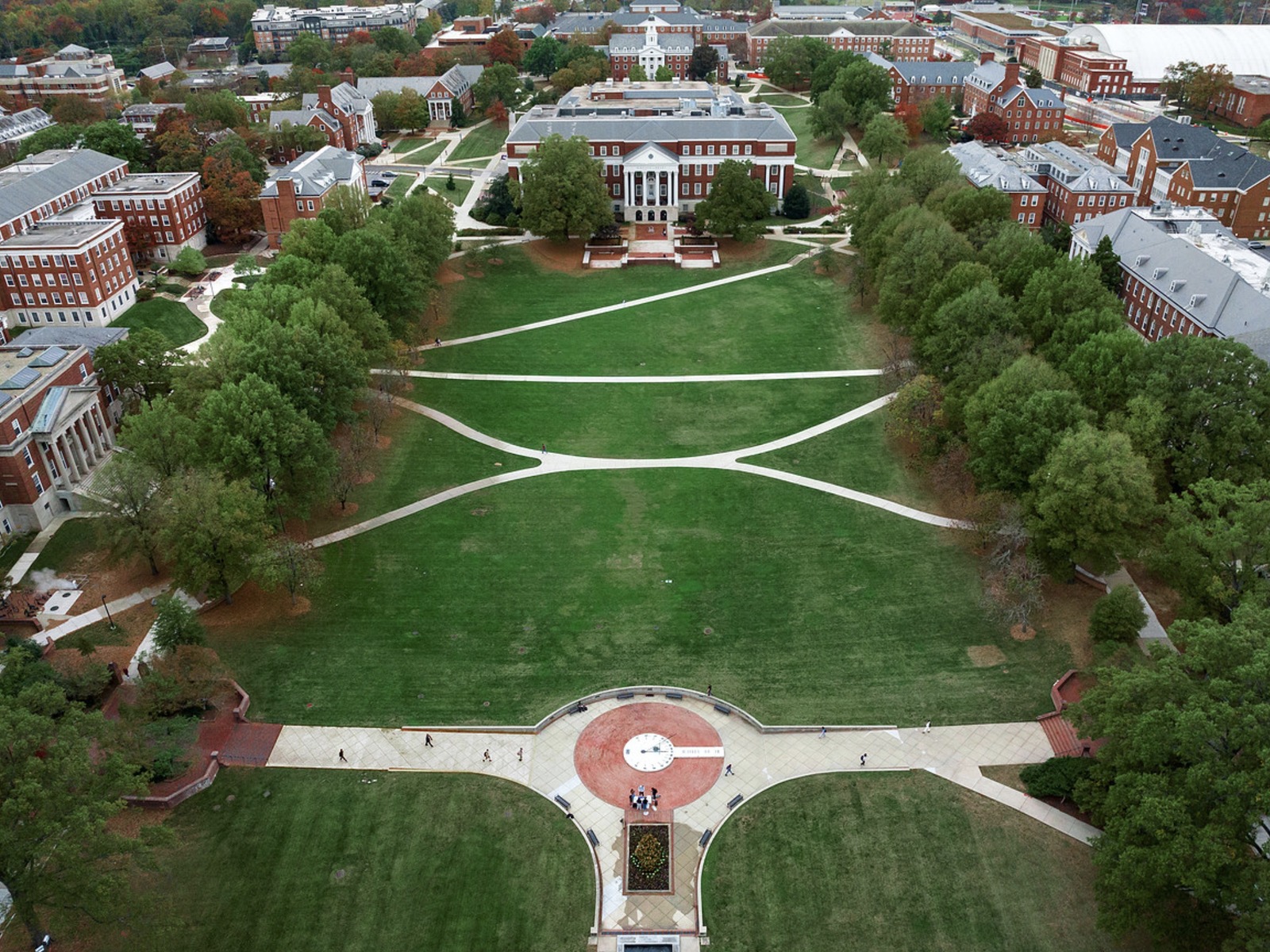 McKeldin Mall from above