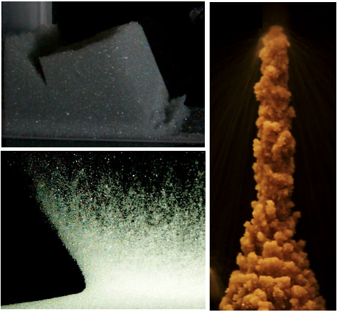 Cohesive granular transport